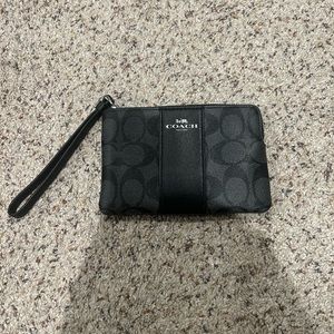 Coach Black Wristlet Wallet